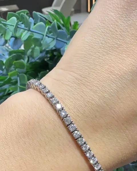 3.87 ct Suyolu Pırlanta Bileklik