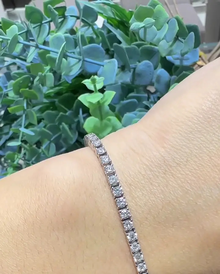 3.87 ct Suyolu Pırlanta Bileklik, görsel 1