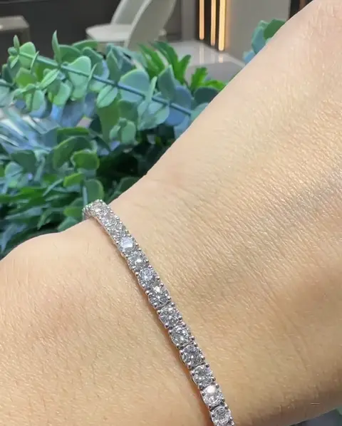 7.25 ct Suyolu Pırlanta Bileklik