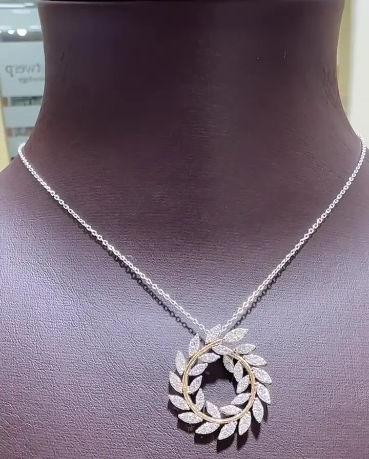 0.87 ct Tasarım Pırlanta Kolye, görsel 2