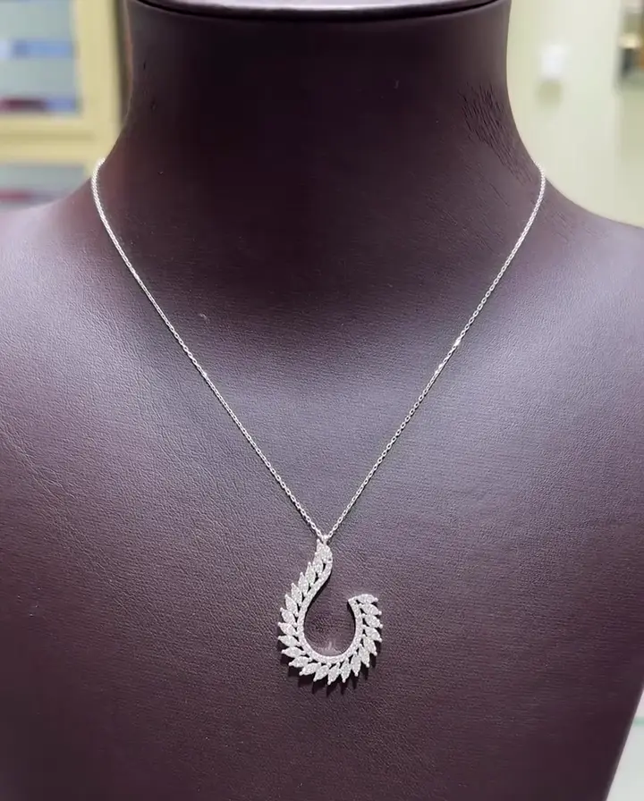 0.90 ct Tasarım Pırlanta Kolye, görsel 1