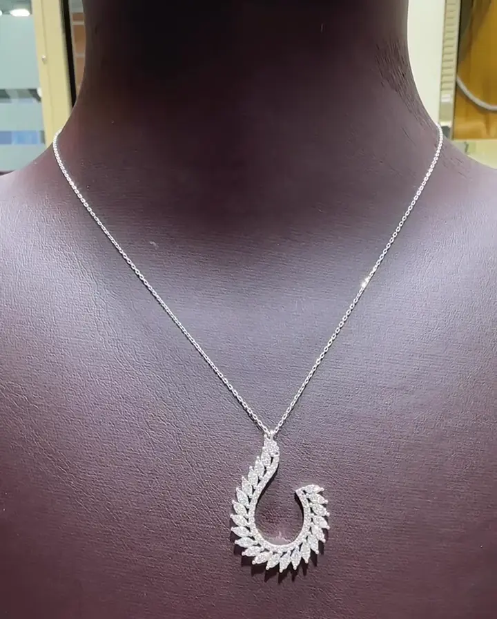 0.90 ct Tasarım Pırlanta Kolye, görsel 2