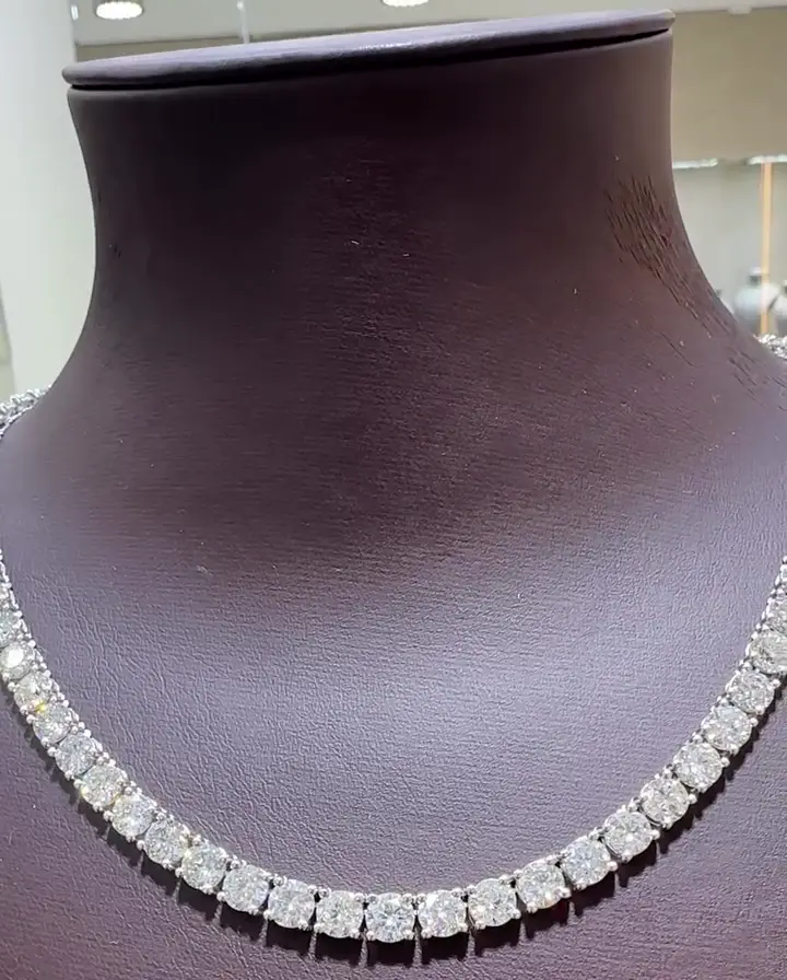 42.07 ct Suyolu Pırlanta Gerdanlık, görsel 2