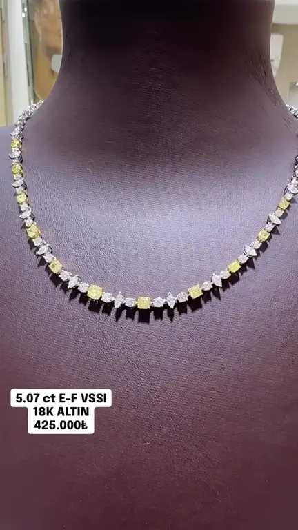 5.07 ct Pırlanta Gerdanlık videosundan kare