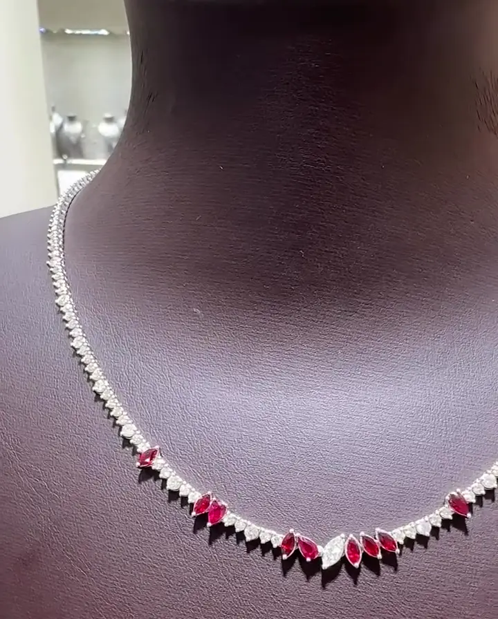 1.72 ct Yakut ve 2.67 ct Pırlanta Gerdanlık, görsel 1